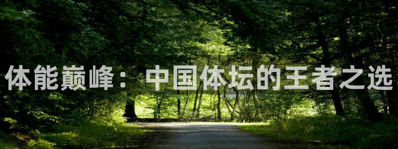 杏悦体育在线注册：体能巅峰：中国体坛的王者之选